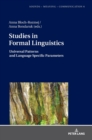 Image for Studies in Formal Linguistics : Universal Patterns and Language Specific Parameters