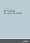 Image for Zur Poetologie der stanzen Ernst Jandls