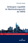 Image for Verborgene Liquiditaet im Marktordnungsrecht der MiFID