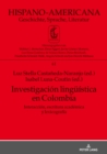 Image for Investigacion lingueistica en Colombia: Interaccion, escritura academica y lexicografia