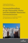 Image for Germanistikstudium an der Universitaet Vilnius und Berufsbilder litauischer Germanist(inn)en