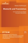 Image for Rhetorik und Translation