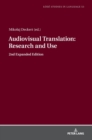 Image for Audiovisual Translation – Research and Use : 2nd Expanded Edition