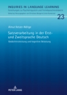 Image for Satzverarbeitung in Der Erst- Und Zweitsprache Deutsch : Gedaechtnisleistung Und Kognitive Belastung