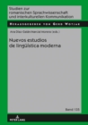 Image for Nuevos Estudios De Lingueôistica Moderna