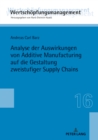 Image for Analyse der Auswirkungen von Additive Manufacturing auf die Gestaltung zweistufiger Supply Chains