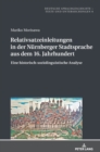 Image for Relativsatzeinleitungen in Der Nuernberger Stadtsprache Aus Dem 16. Jahrhundert