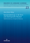 Image for Satzverarbeitung in der Erst- und Zweitsprache Deutsch: Gedaechtnisleistung und kognitive Belastung