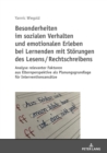Image for Besonderheiten Im Sozialen Verhalten Und Emotionalen Erleben Bei Lernenden Mit Stoerungen Des Lesens / Rechtschreibens
