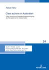 Image for Class actions in Australien: Class closure und Vergleichsgenehmigung als Perspektive fuer Deutschland