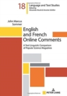 Image for English and French Online Comments : A Text Linguistic Comparison of Popular Science Magazines