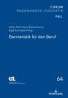 Image for Germanistik Fuer Den Beruf