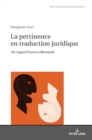 Image for La pertinence en traduction juridique : Un regard franco-allemand