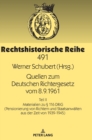 Image for Quellen zum Deutschen Richtergesetz vom 8.9.1961 : Teil II: Materialien zu ? 116 DRiG (Pensionierung von Richtern und Staatsanwaelten aus der Zeit von 1939-1945)