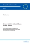 Image for Unionsrechtliche Sachaufklaerung de lege ferenda: Informationsbeschaffung in der Einzelzwangsvollstreckung im Lichte europaeischer Grundrechte