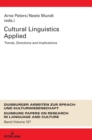 Image for Cultural Linguistics Applied : Trends, Directions and Implications