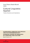 Image for Cultural Linguistics Applied: Trends, Directions and Implications : band 127