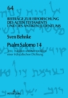 Image for Psalm Salomo 14: Text, Tradition und Komposition einer fruehjuedischen Dichtung