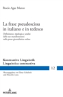 Image for La frase pseudoscissa in italiano e in tedesco
