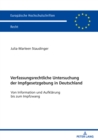 Image for Verfassungsrechtliche Untersuchung der Impfgesetzgebung in Deutschland: Von Information und Aufklaerung bis zum Impfzwang