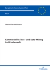 Image for Kommerzielles Text- und Data-Mining im Urheberrecht