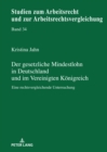Image for Der Gesetzliche Mindestlohn in Deutschland Und Im Vereinigten Koenigreich: Eine Rechtsvergleichende Untersuchung