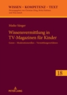 Image for Wissensvermittlung in Tv-Magazinen Fuer Kinder