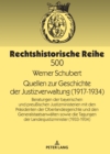 Image for Quellen zur Geschichte der Justizverwaltung (1917-1934) : Beratungen der bayerischen und preu?ischen Justizministerien mit den Praesidenten der Oberlandesgerichte und den Generalstaatsanwaelten sowie 