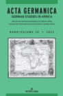 Image for Acta Germanica  : German studies in Africa