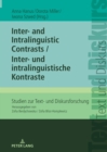 Image for Inter- And Intralinguistic Contrasts / Inter- Und Intralinguistische Kontraste