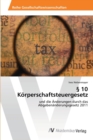Image for § 10 Korperschaftsteuergesetz