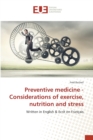 Image for Preventive medicine - Considerations of exercise, nutrition and stress