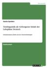 Image for Textlinguistik ALS Verborgener Inhalt Der Lehrplane Deutsch