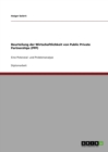 Image for Beurteilung der Wirtschaftlichkeit von Public Private Partnerships (PPP)