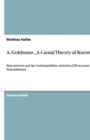 Image for A. Goldmans &quot;A Causal Theory of Knowing