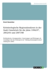 Image for Kriminologische Regionalanalysen in der Stadt Osnabruck fur die Jahre 1996/97, 2002/03 und 2007/08