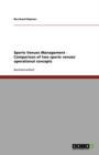 Image for Sports Venues Management - Comparison of two sports venues` operational concepts