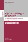 Image for Topics in Cryptology - CT-RSA 2009
