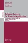 Image for Database Systems for Advanced Applications : 14th International Conference, DASFAA 2009, Brisbane, Australia, April 21-23, 2009, Proceedings