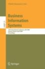 Image for Business Information Systems: 12th International Conference, BIS 2009, Poznan, Poland, April 27-29, 2009, Proceedings : 21
