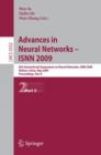 Image for Advances in Neural Networks - ISNN 2009 : 6th International Symposium on Neural Networks, ISNN 2009 Wuhan, China, May 26-29, 2009 Proceedings, Part II