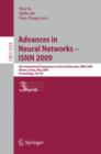 Image for Advances in Neural Networks - ISNN 2009