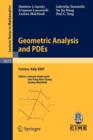 Image for Geometric Analysis and PDEs : Lectures given at the C.I.M.E. Summer School held in Cetraro, Italy, June 11-16, 2007