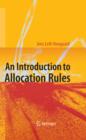 Image for An introduction to allocation rules