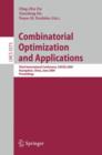 Image for Combinatorial Optimization and Applications : Third International Conference, COCOA 2009, Huangshan, China, June 10-12, 2009, Proceedings