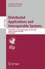 Image for Distributed Applications and Interoperable Systems : 9th IFIP WG 6.1 International Conference, DAIS 2009, Lisbon, Portugal, June 9-12, 2009, Proceedings