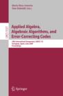 Image for Applied Algebra, Algebraic Algorithms and Error-Correcting Codes: 18th International Symposium, AAECC-18, Tarragona, Sapin, June 8-12, 2009, Proceedings. (Theoretical Computer Science and General Issues)