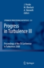 Image for Progress in turbulence III: proceedings of the iTi conference in turbulence 2008 : 131