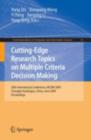Image for Cutting-Edge Research Topics on Multiple Criteria Decision Making: 20th International Conference, MCDM 2009, Chengdu/Jiuzhaigou, China, June 21-26, 2009. Proceedings : 35