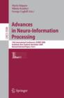 Image for Advances in Neuro-Information Processing : 15th International Conference, ICONIP 2008, Auckland, New Zealand, November 25-28, 2008, Revised Selected Papers, Part I